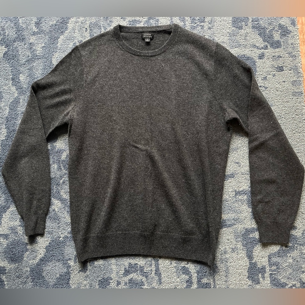 J.Crew Men's Dark Gray Cashmere Sweater, size M